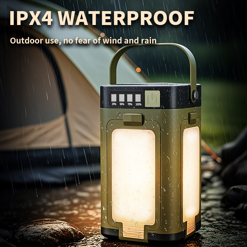 Multifunctional Four-leaf Folding Belt Solar Energy Camping Lights