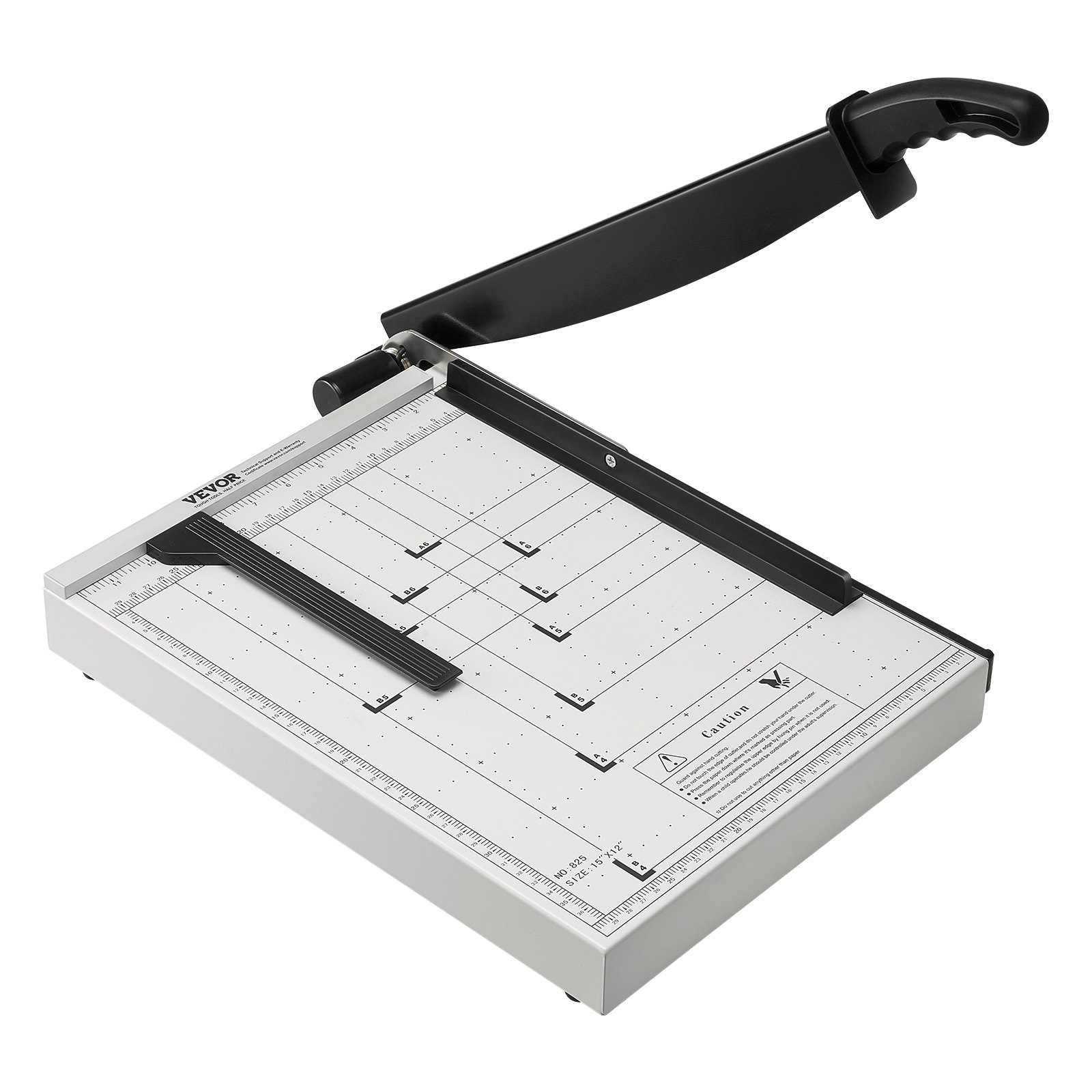 Paper Cutter, Guillotine Trimmer, 15' Cut Length, 16 Sheets Capacity, Heavy Duty Guillotine Paper Cutter With Guard Rail/Blade Lock For Cardstock/Cardboard, Paper Trimmer For Home Office School