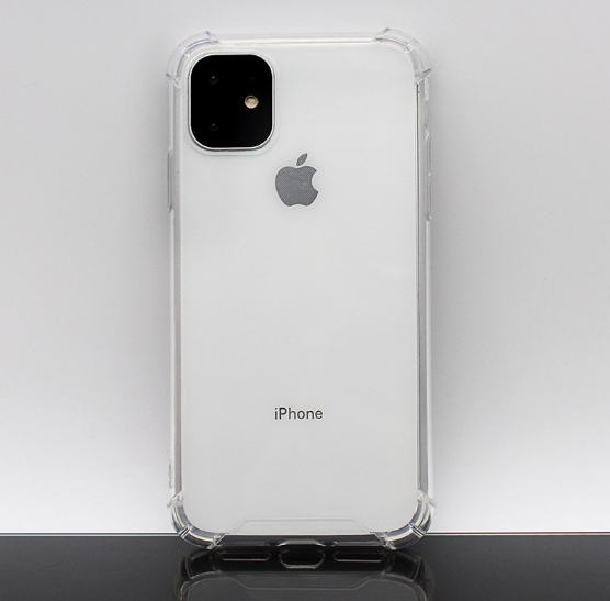 For Silicone Case   12 11 Pro X XR XS MAX 8 7 6 Liquid Rubber Cover--Transparent