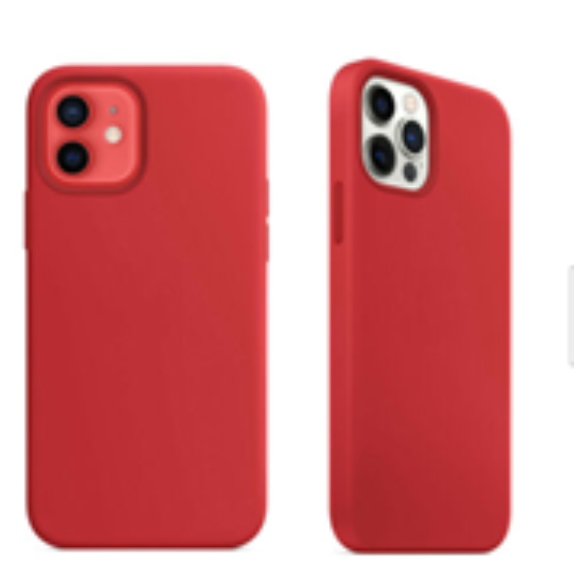For Silicone Case   12 11 Pro X XR XS MAX 8 7 6 Liquid Rubber Cover--red