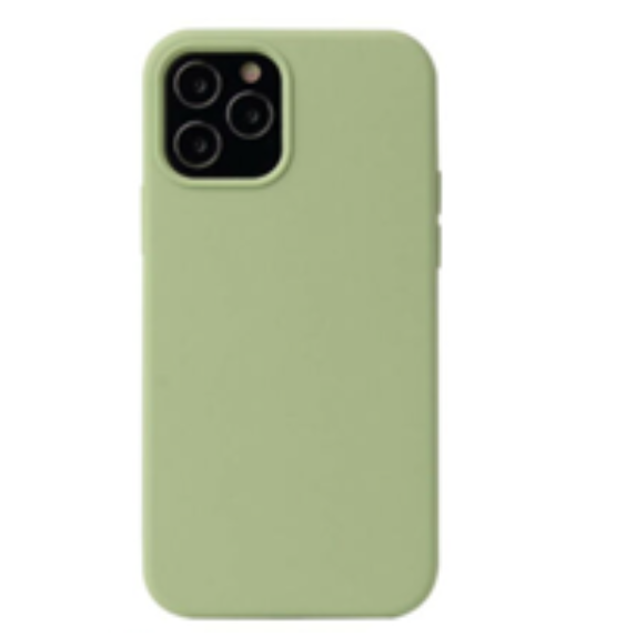 For Silicone Case   12 11 Pro X XR XS MAX 8 7 6 Liquid Rubber Cover--Mint Green