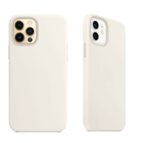 For Silicone Case   12 11 Pro X XR XS MAX 8 7 6 Liquid Rubber Cover--white