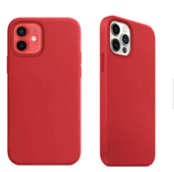 For Silicone Case   12 11 Pro X XR XS MAX 8 7 6 Liquid Rubber Cover--red