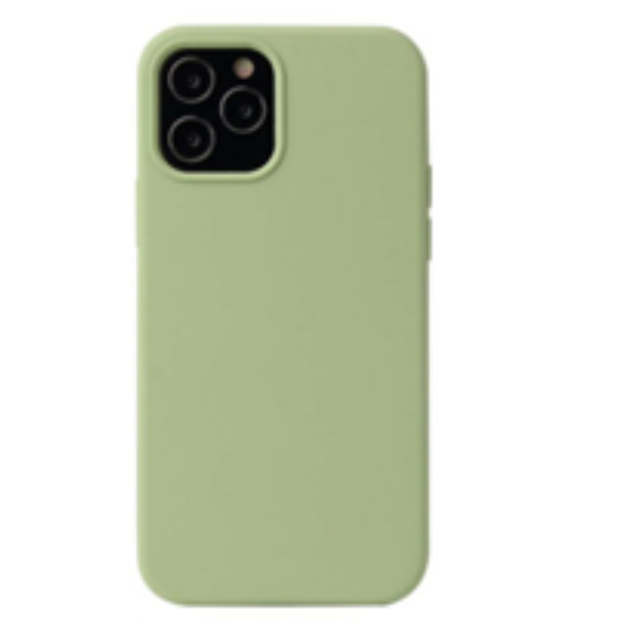 For Silicone Case   12 11 Pro X XR XS MAX 8 7 6 Liquid Rubber Cover--Mint Green