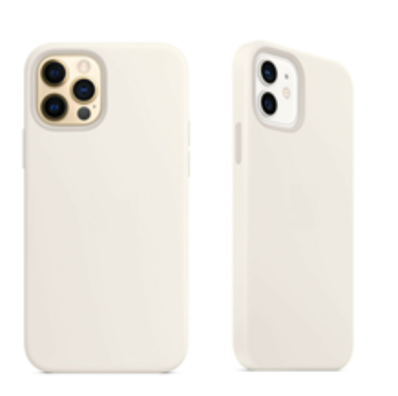 For Silicone Case   12 11 Pro X XR XS MAX 8 7 6 Liquid Rubber Cover--white