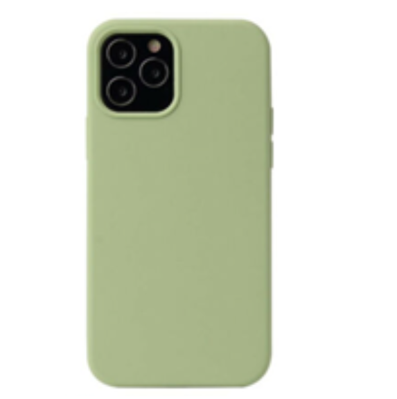 For Silicone Case   12 11 Pro X XR XS MAX 8 7 6 Liquid Rubber Cover-Mint Green