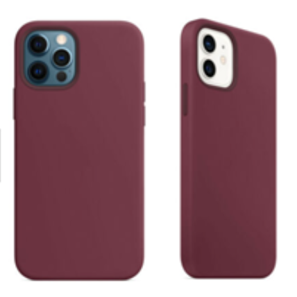 For Silicone Case   12 Liquid Rubber Cover--plum