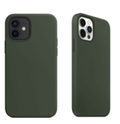 For Silicone Case   12 Liquid Rubber Cover--dark Green