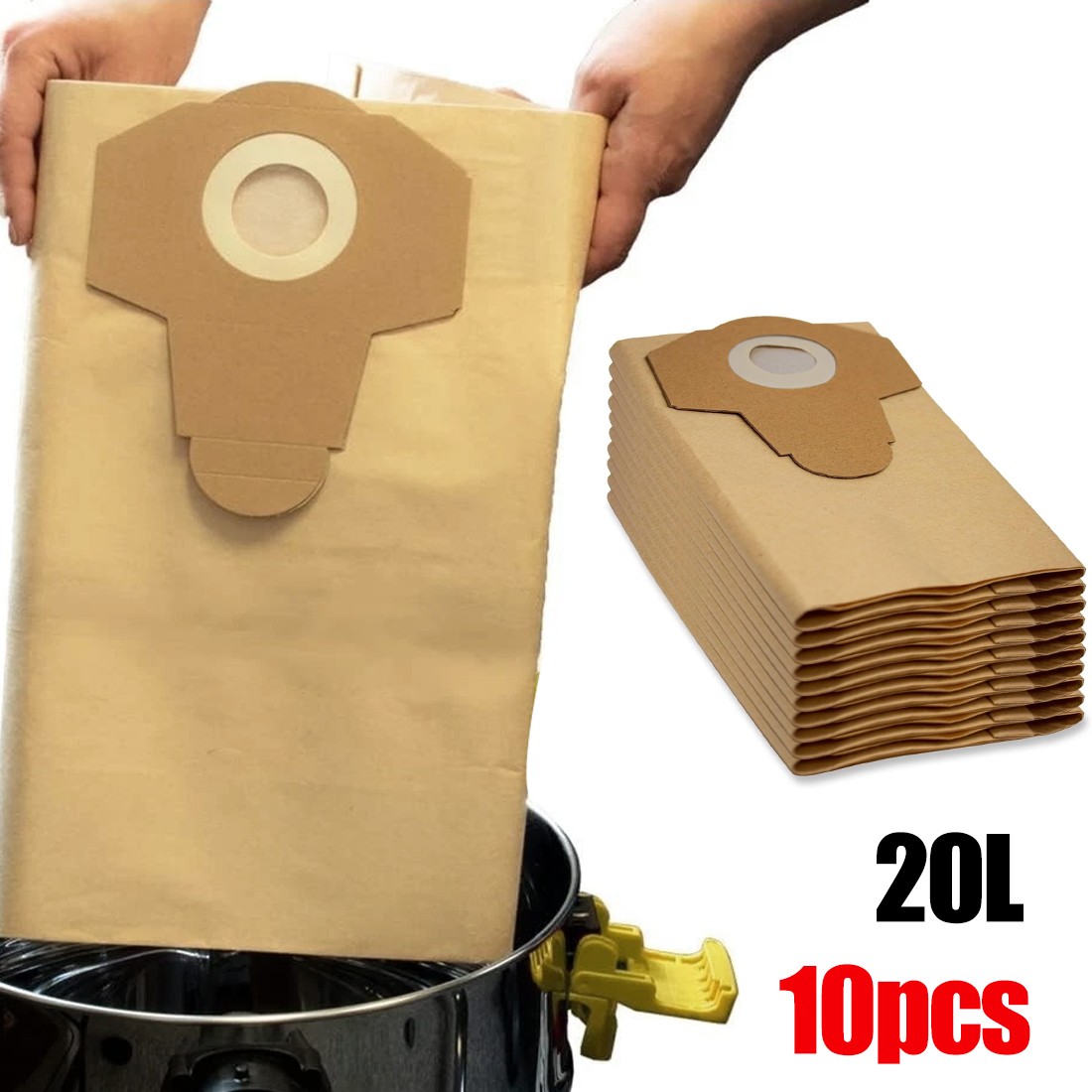 10pcs 20L Vacuum Cleaner Accessories Dust Bag Dust Bag Filter Garbage Bag