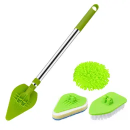 Bathroom Tiles Mop Scrubber Long Handle Shower Cleaning Brush Tub Floor Cleaner