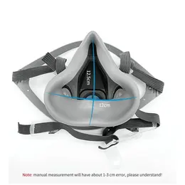 Product image of 6200 Respirator Mask 7-Piece Set with 8 Filter Pads & Goggles