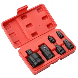 Support pan European shipping--6Pcs Socket Wrench Socket Wrench 1/4 1/2 3/8 3/4 Ratchet Breaker Drive Spanner Set Pneumatic Sleeve Adapter WrenchHand Tool Set