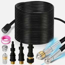Product image of 15m High Pressure Washer Pipe Cleaning Kit, 160 Bar, Push & Spin Nozzles, Karcher K2-K7