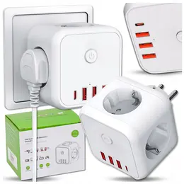 Support pan European shipping--7-in-1 Electrical Socket Adapter 250V 4000W