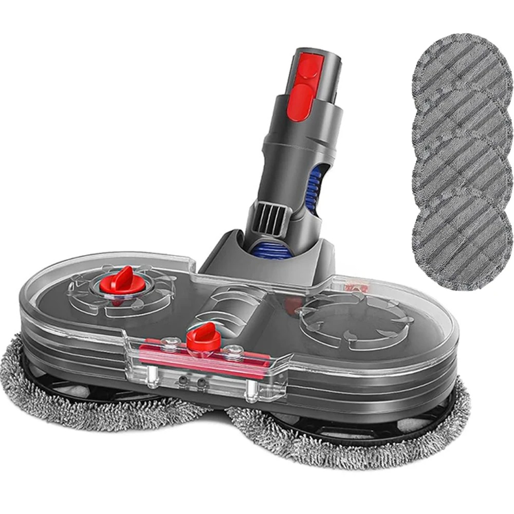 Support pan European shipping--Electric Mop Head Set For V7 V8 V10 V11 V15 Vacuum Cleaner Parts, Mop Attachment With Water Tank, Cleaning Cloth