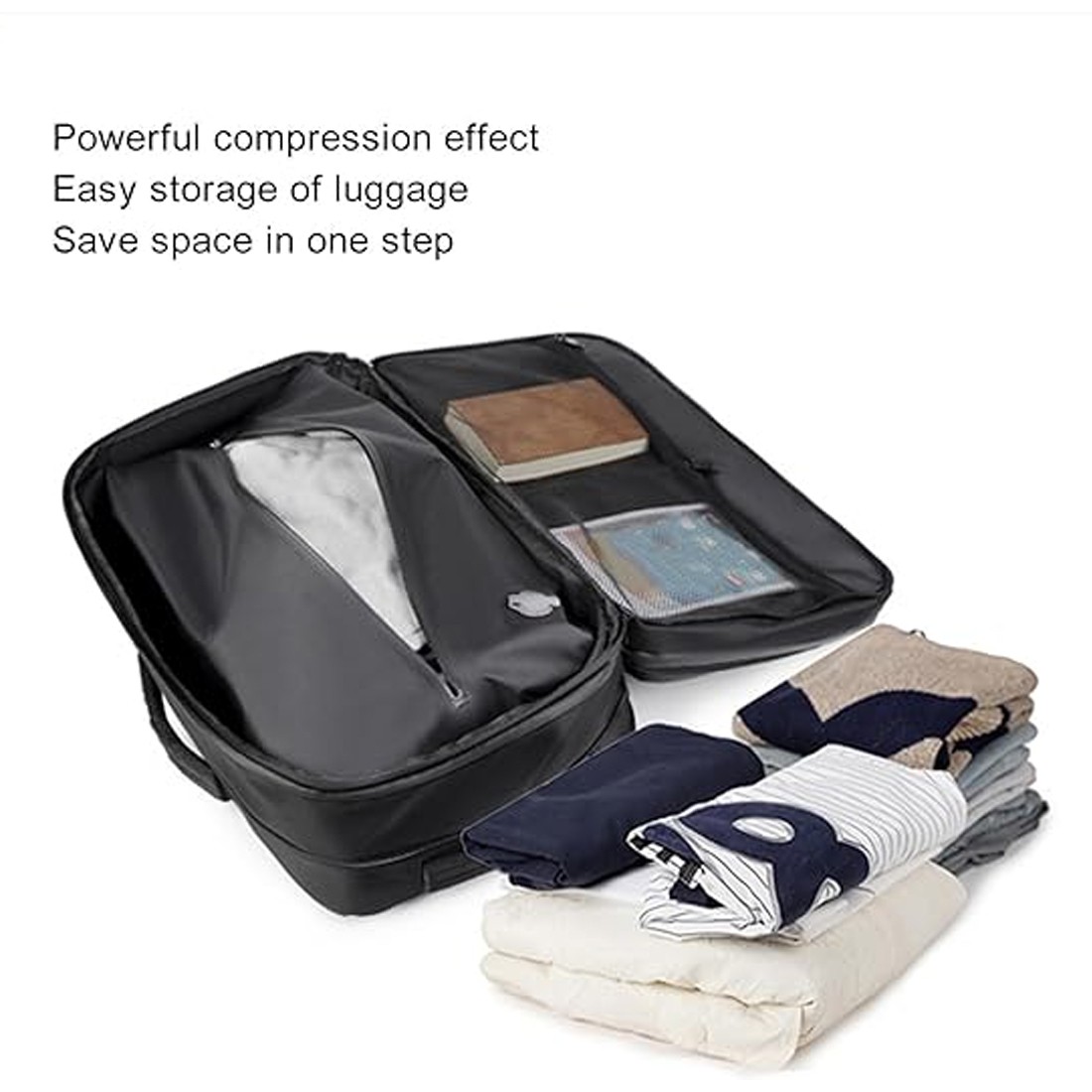 Vacuum Backpack Travel Bag 35L Expandable Vacuum Compression Backpack