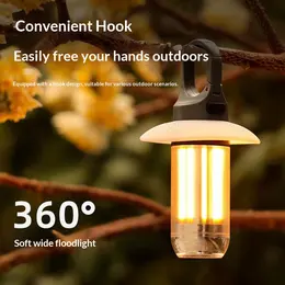 Dual-Source Camping Light With Outdoor Multi-Function Hanging Hook