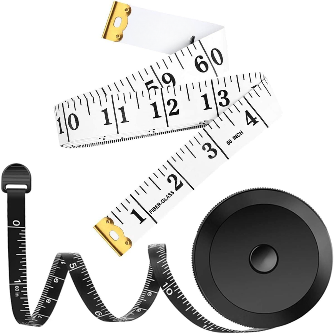 Main product image of 2 Pack Flexible Tape Measure for Body and Fabric Sewing