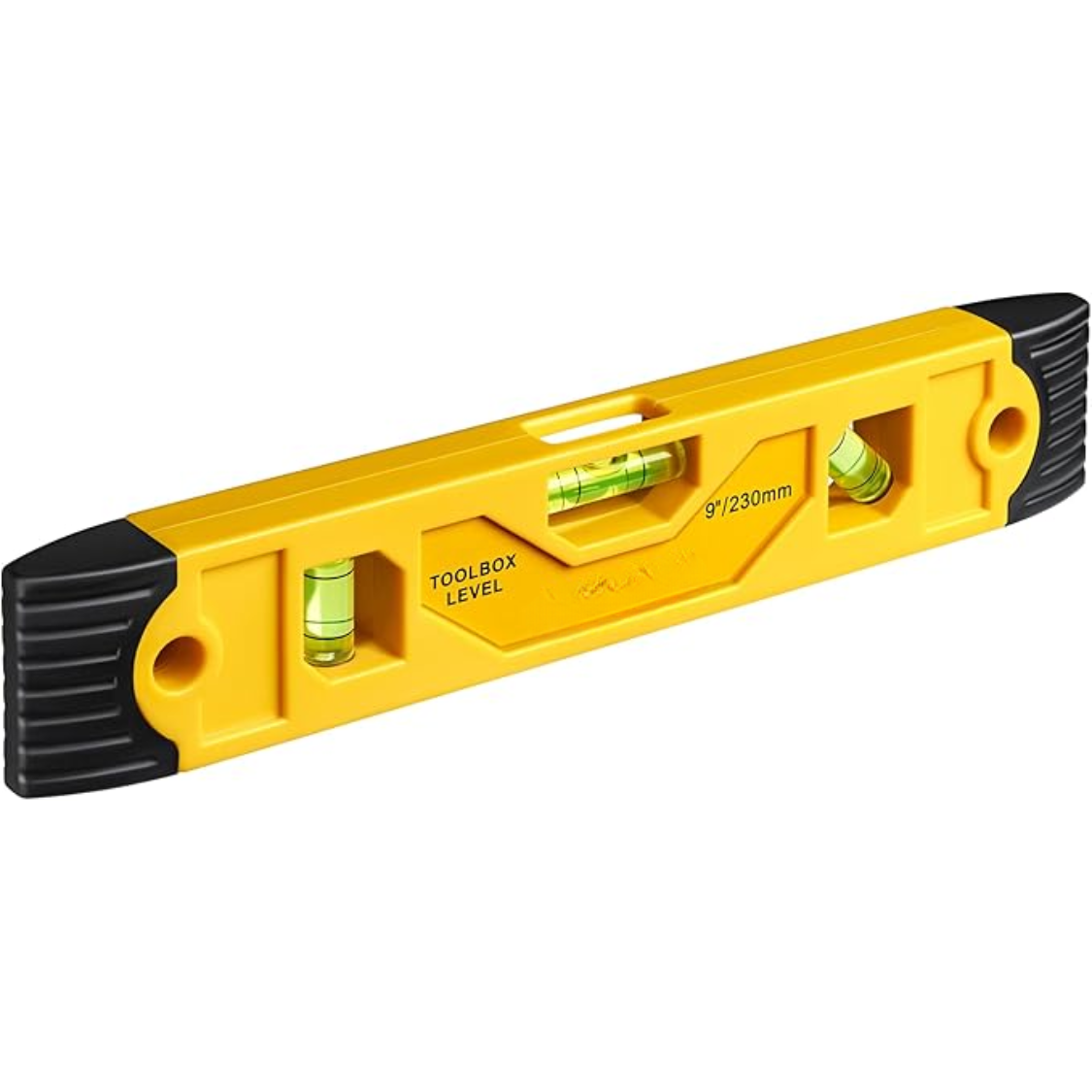 Main product image of 9 Inch Magnetic Spirit Level, 3 Vials for 0, 45, 90 Degrees
