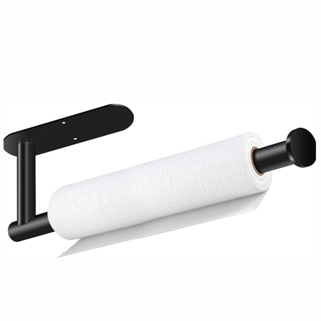 Main product image of Black Self-Adhesive Under Cabinet Paper Towel Holder