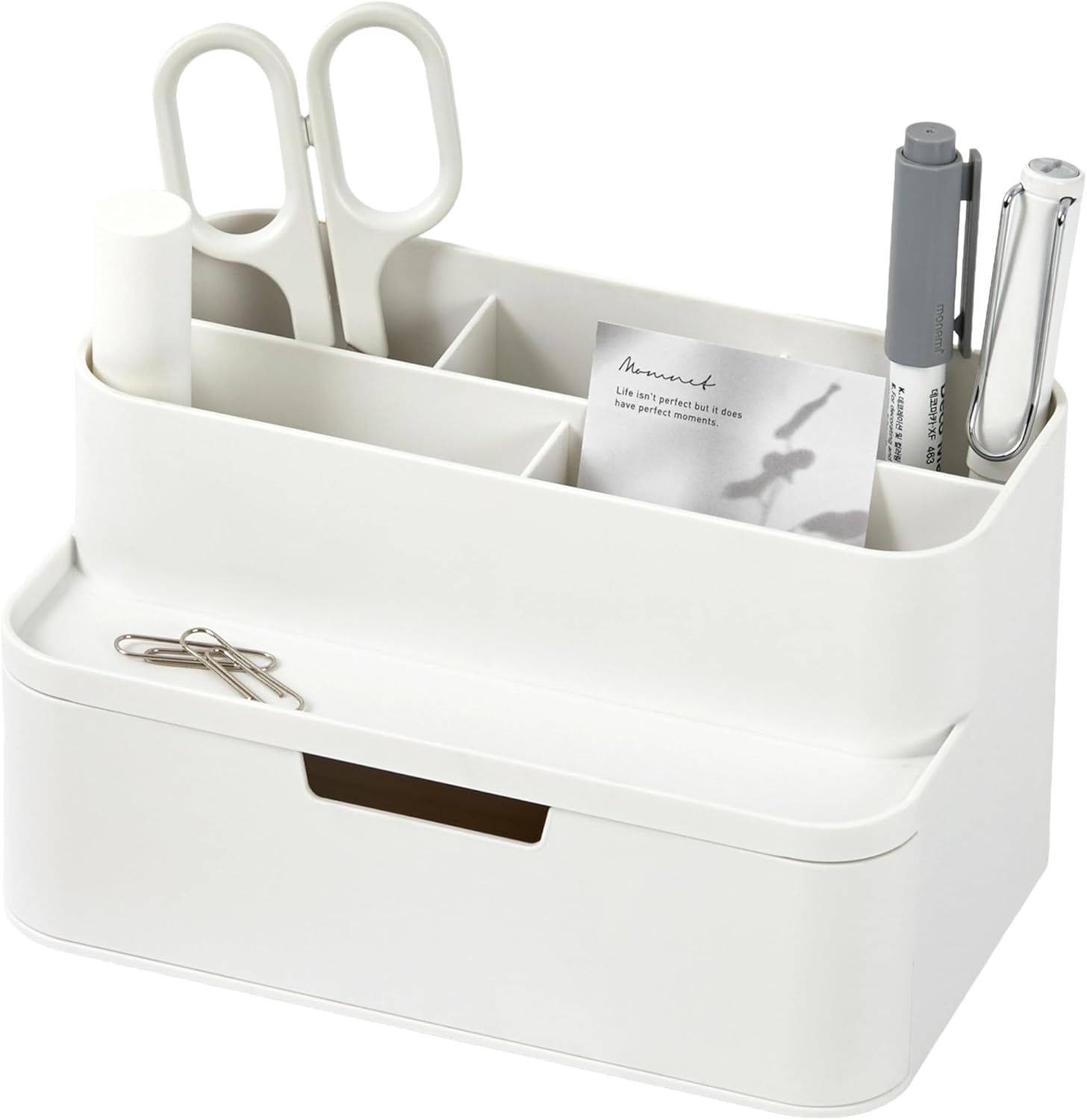 Main product image of White Desk Organizer for Pens, Pencils, and Office Supplies