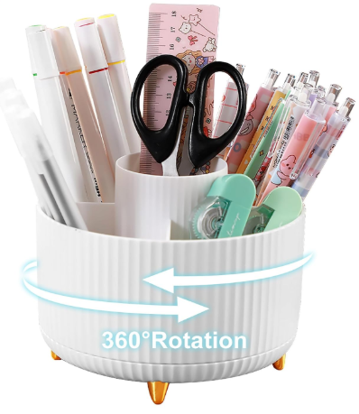 Main product image of 5 Slot Rotating Desktop Pencil Holder for Pens and Stationery