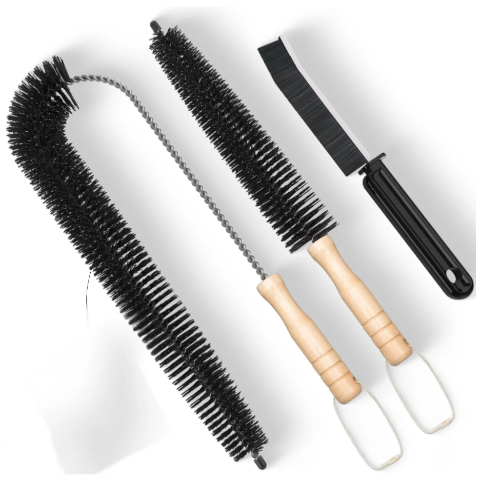 Main product image of Dryer Vent Cleaner Kit 3 Units, Crevice Tool And Lint Brushes For Dryer Vents, Lint Traps And Hard To Reach Areas