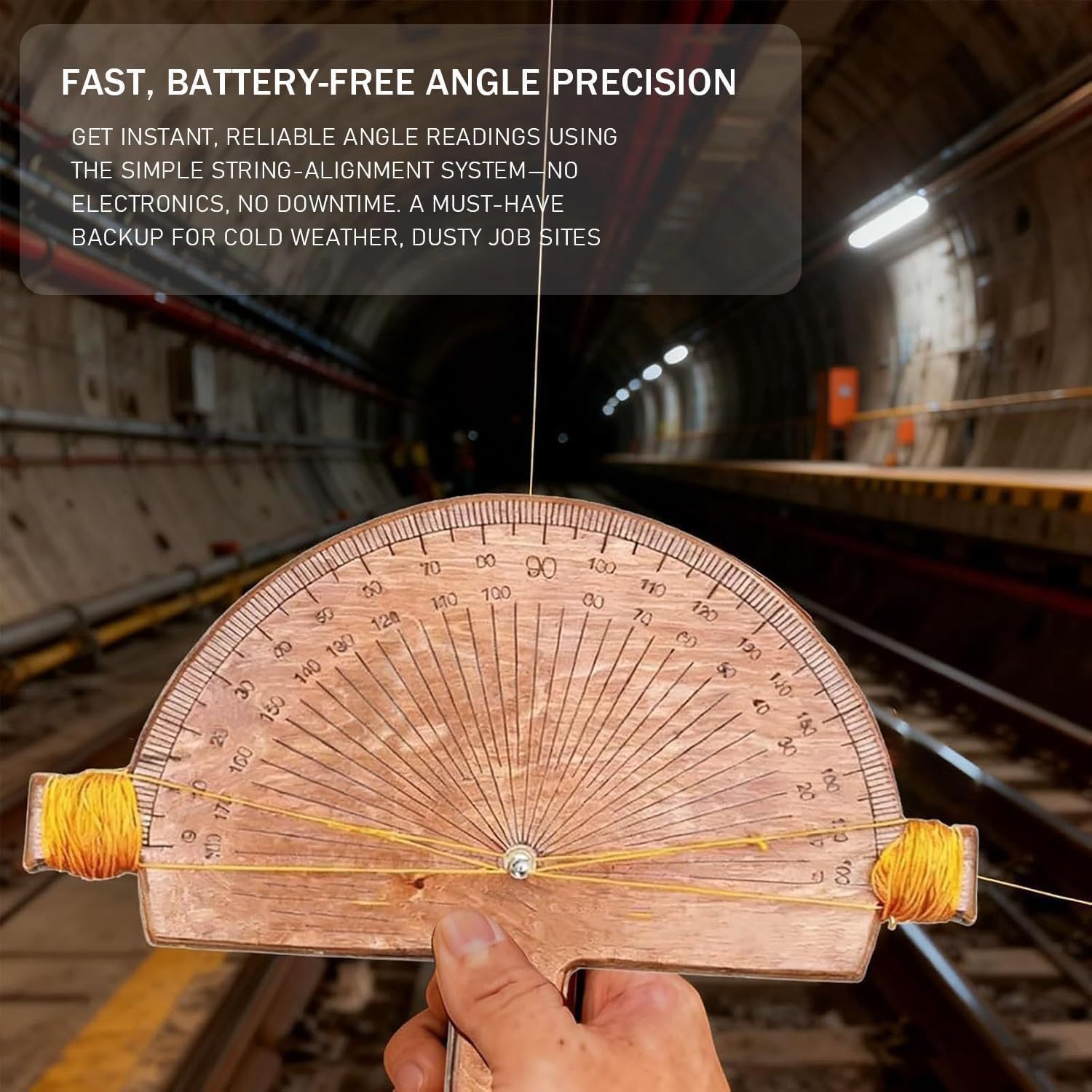 Main product image of Manual Angle Detector with Birch Wood Body