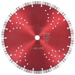 diamond cutting disc with turbo function and holes, 300 mm