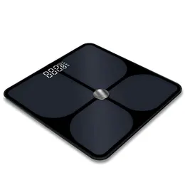 4-Electrode Digital Bluetooth Body Composition Bathroom Scale, Black