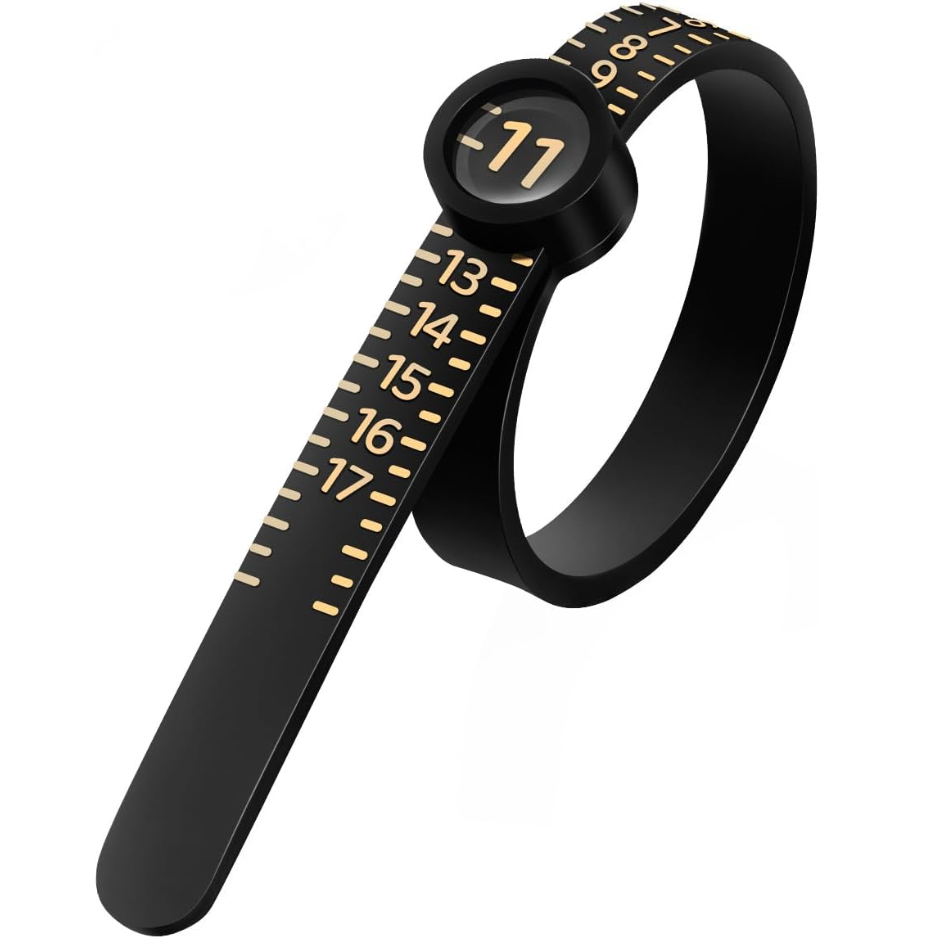 Main product image of Plastic Ring Sizer Measuring Tool with Magnifier, US Sizes 1-17