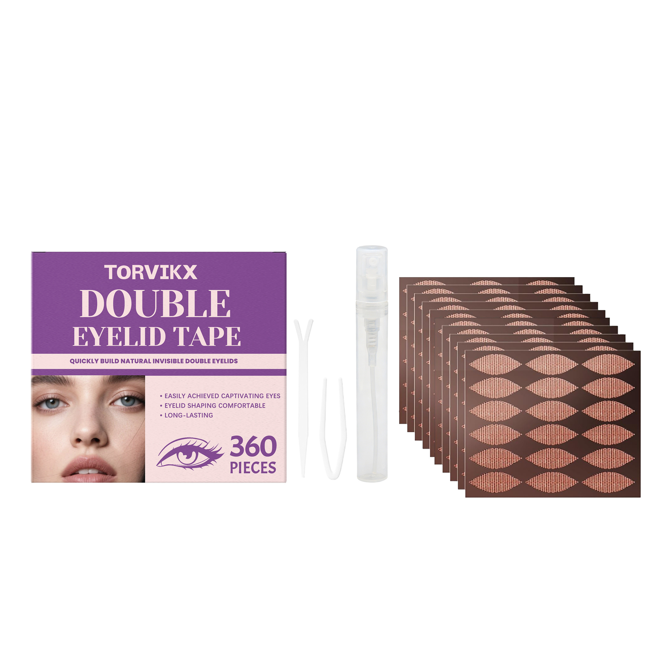 Main product image of TORVIKX Double Eyelid Tape, Natural and Comfortable for Daily Use
