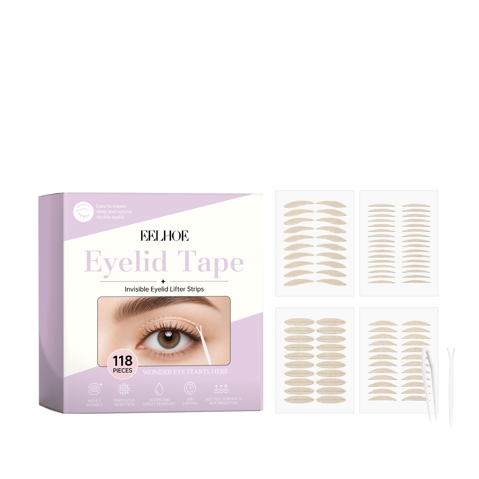 Main product image of EELHOE Eyelid Tape for Daily Use, 118pcs