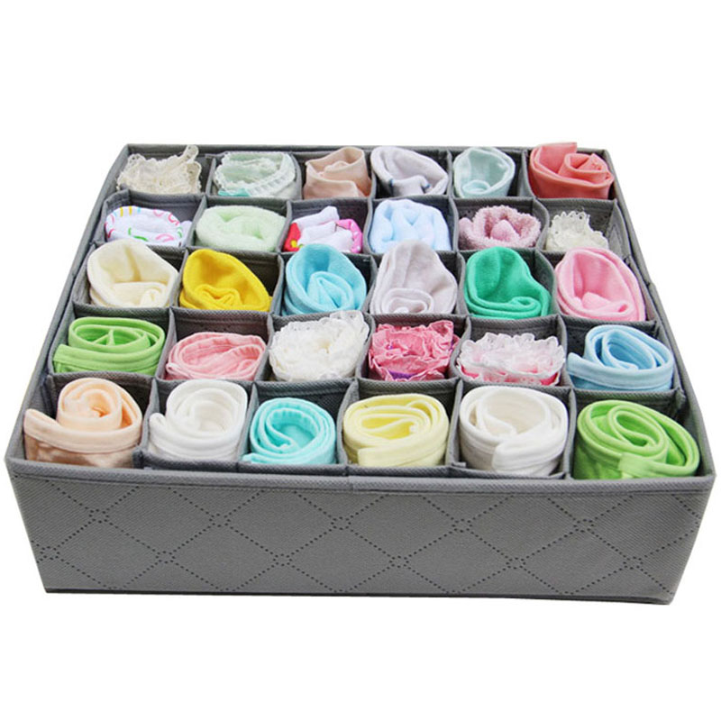 Uncovered 30 grid bamboo charcoal storage box