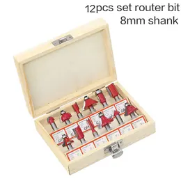 12-Piece trimming machine woodworking cutter set