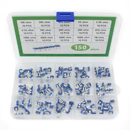 Blue And White Adjustable Resistor 6mm Classification Box Set