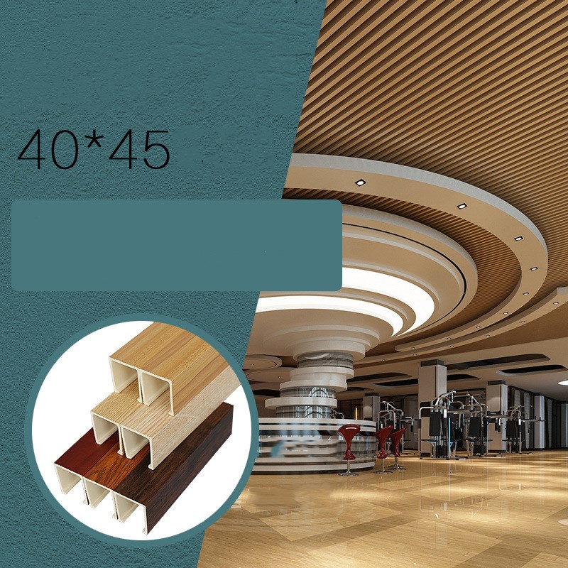 Ecological wood ceiling material 40*45U type buckle