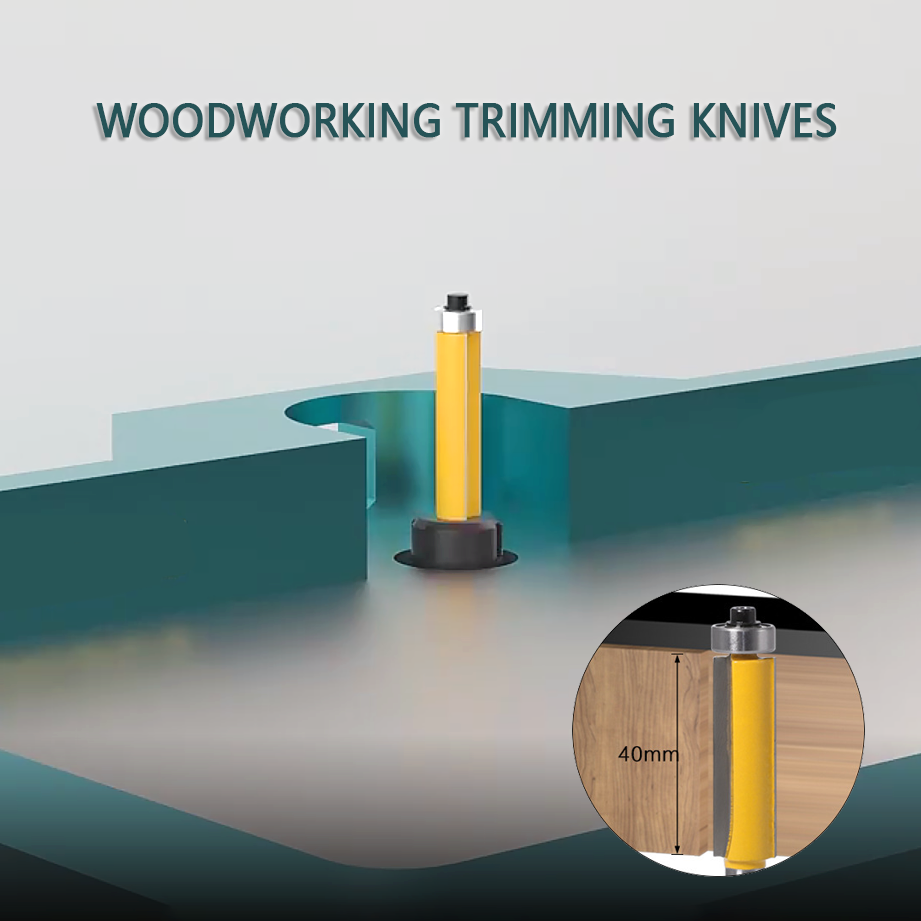 Lengthening trimming knife with bearing