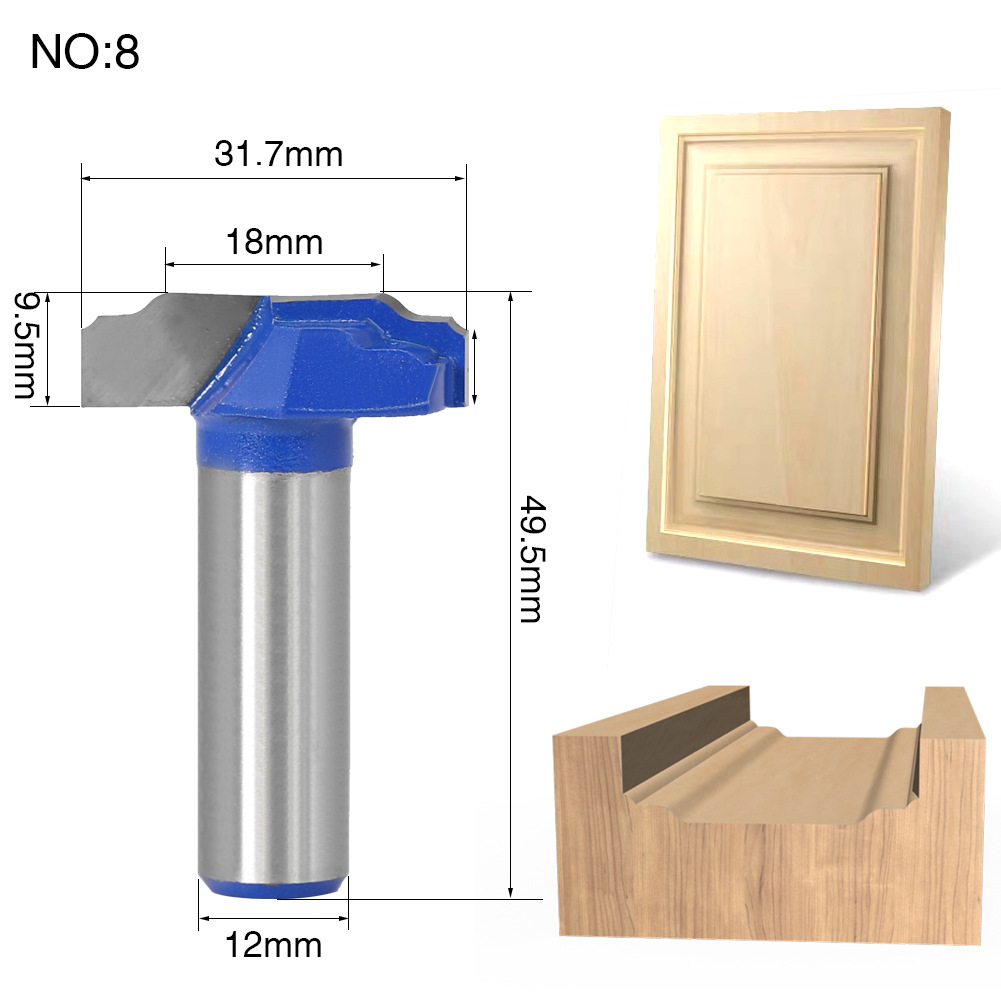 Milling cutter head for wooden door frame