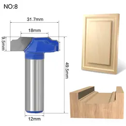 Milling cutter head for wooden door frame