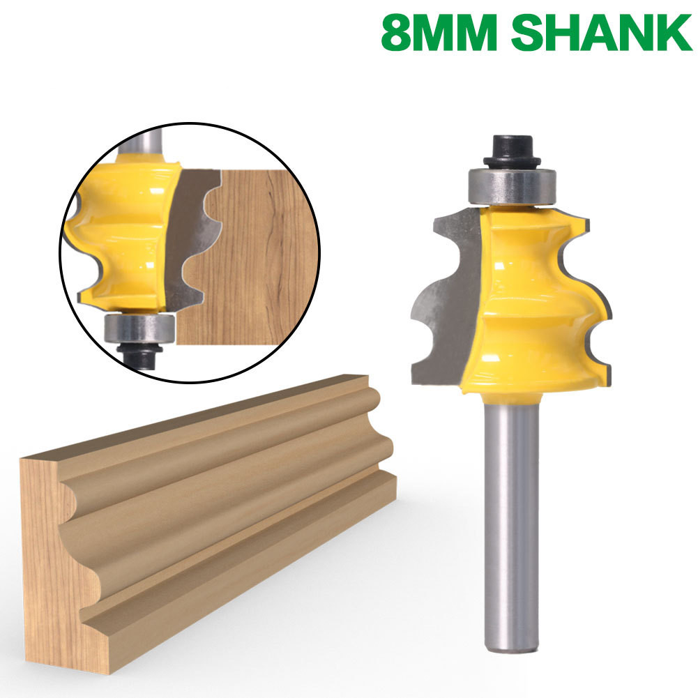 Woodworking Milling Cutter with Curved Shank Cutter