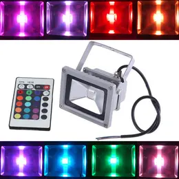Product image of LED seven color RGB remote control discoloration light floodlight 10w/20w/30w/50w outdoor color projection lamp