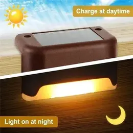 4 Solar LED Bright Deck Lights Outdoor Garden Patio Railing Decks Path Lighting Outdoor Garden Light Deck Lamp Solar Stairs Light