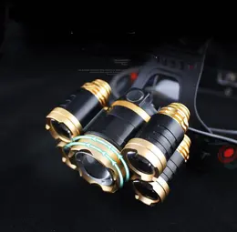 Product image of Led Golden Telescopic Focusing 5 lights Aircraft Headlight