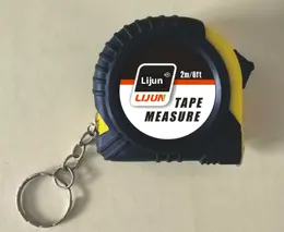 Keychain tape tape-2m * 12.5 mm-ABS+PVC-black and yellow-1 piece