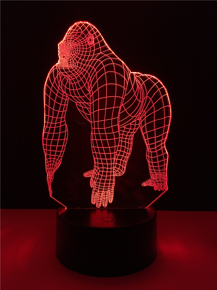 Cross-border 3D Desk Lamp For Orangutan Series