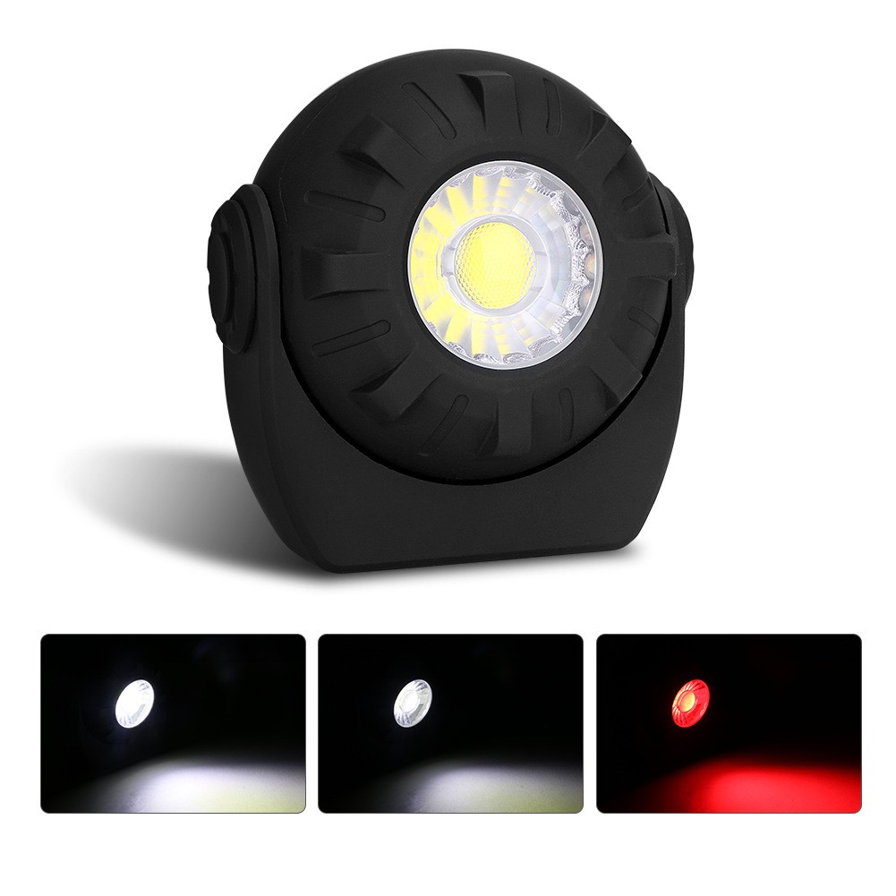 COB Rechargeable Work Light Spherical With Magnetic 180 Degree Adjustment