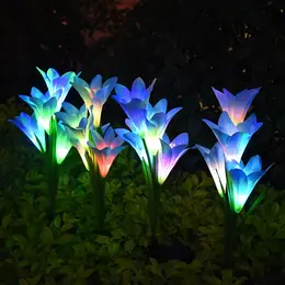 Color LED Solar Lawn Lamp Courtyard Ground Lamp