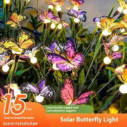 Solar Color Firefly Butterfly Lawn Lamp