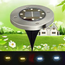8led Solar Underground Light Stainless Steel Solar Lawn Lamp